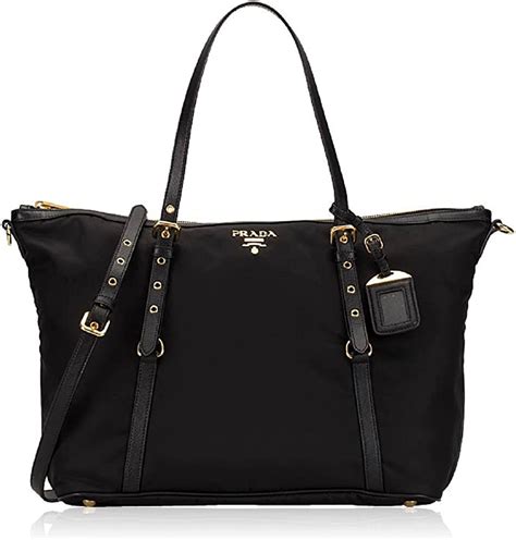 Tessuto leather satchel Prada Black in Leather 